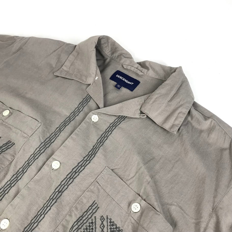 DESCENDANT | ディセンダント PETROGLYPH CUBA SS SHIRT 半袖シャツ チャコールグレー サイズ：1【倉吉店】