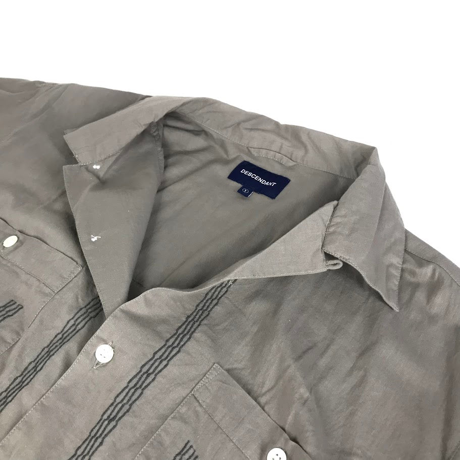 DESCENDANT | ディセンダント PETROGLYPH CUBA SS SHIRT 半袖シャツ チャコールグレー サイズ：1【倉吉店】