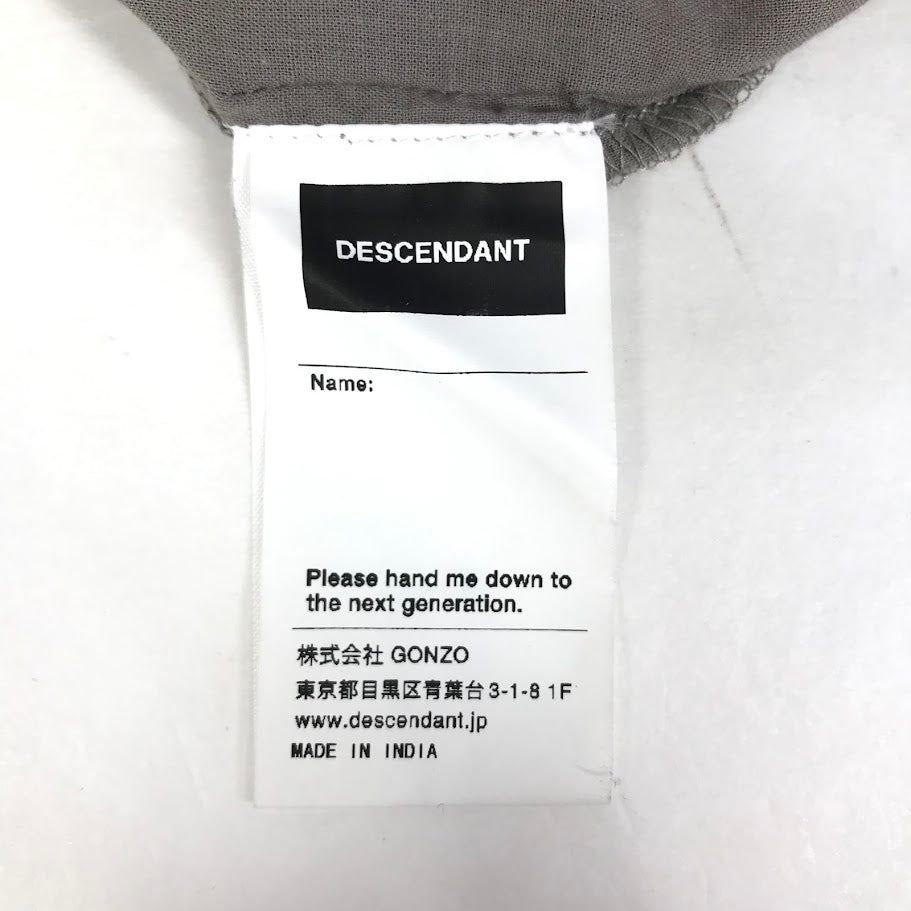 DESCENDANT | ディセンダント PETROGLYPH CUBA SS SHIRT 半袖シャツ チャコールグレー サイズ：1【倉吉店】