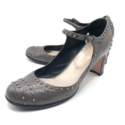 PRADA | プラダ スタッズパンプス パンプス 1L773B グレー 22cm【倉吉店】