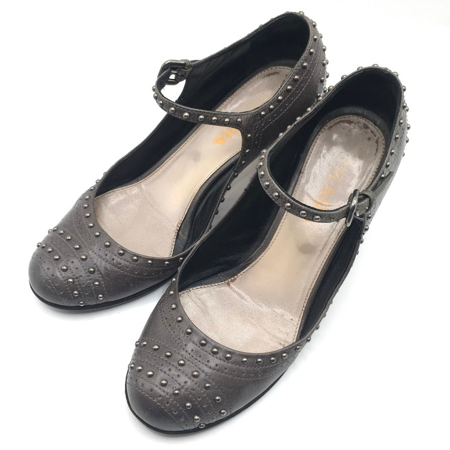 PRADA | プラダ スタッズパンプス パンプス 1L773B グレー 22cm【倉吉店】