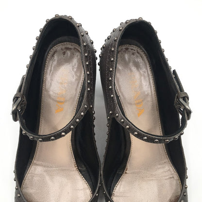 PRADA | プラダ スタッズパンプス パンプス 1L773B グレー 22cm【倉吉店】