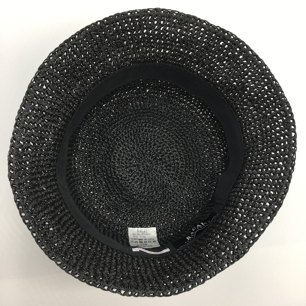 RACAL | ラカル Paper Fiber Knit Tulip Hat ハット RL-23-1291 ブラック【倉吉店】