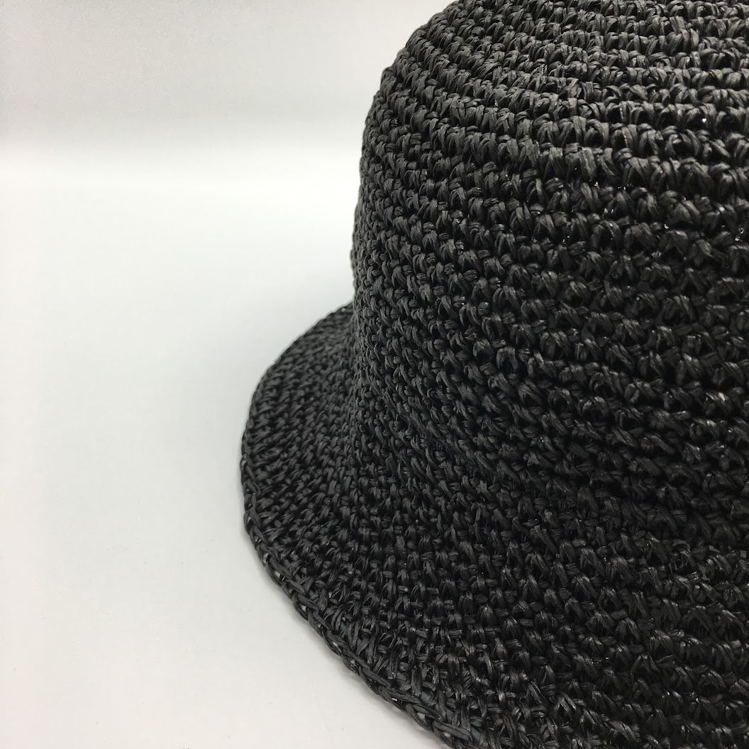 RACAL | ラカル Paper Fiber Knit Tulip Hat ハット RL-23-1291 ブラック【倉吉店】
