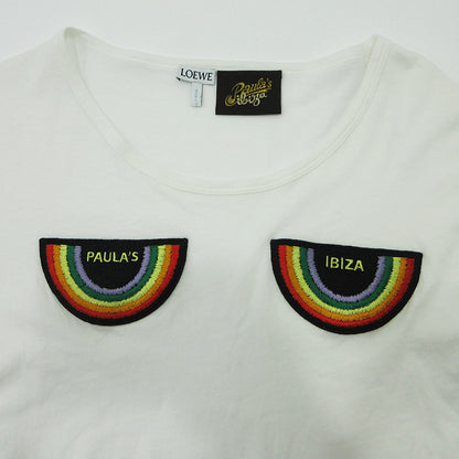 LOEWE | ロエベ PAULA'S IBIZA 刺繍半袖Tシャツ 半袖Ｔシャツ H616Y22X28 ホワイト サイズ：M【三重本店】
