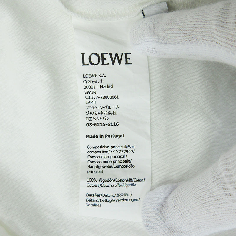 LOEWE | ロエベ PAULA'S IBIZA 刺繍半袖Tシャツ 半袖Ｔシャツ H616Y22X28 ホワイト サイズ：M【三重本店】