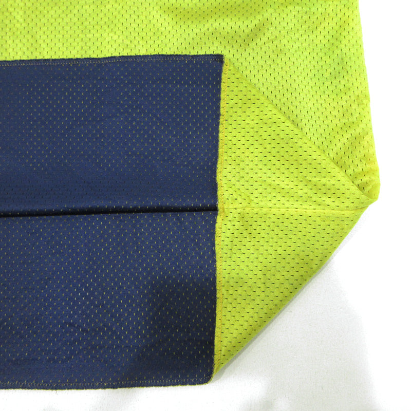 NIKE | ナイキ 90s MICHIGAN 50 ゲームシャツ メッシュタンクトップ ロゴプリント 半袖シャツ ネイビー×イエロー サイズ：XXXL【三重本店】