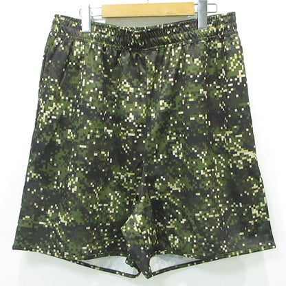 SAPEur | サプール BASIC SHORT PANT デジカモ ロゴプリント総柄 ショートパンツ カーキグリーン マルチカラー カモ サイズ：L【三重本店】