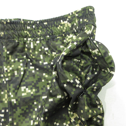 SAPEur | サプール BASIC SHORT PANT デジカモ ロゴプリント総柄 ショートパンツ カーキグリーン マルチカラー カモ サイズ：L【三重本店】