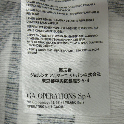 ARMANI | アルマーニ ポロシャツ ホワイト×ブラック サイズ：S【三重本店】