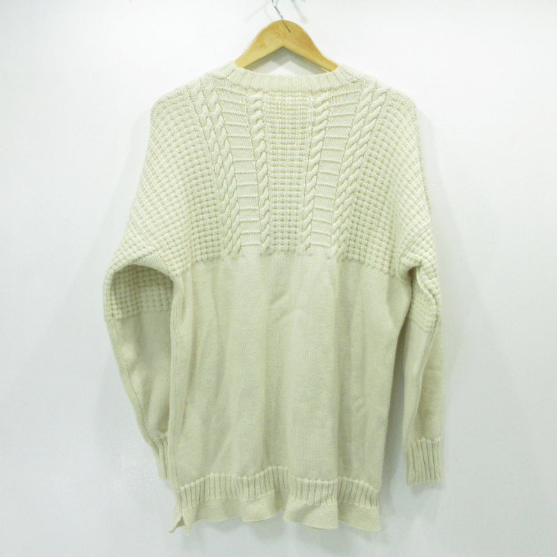 Maison Margiela | メゾンマルジェラ CABLE KNIT WOOL SWEATER ウールセーター ニット S30GP0336 ホワイト 生成り サイズ：M【三重本店】