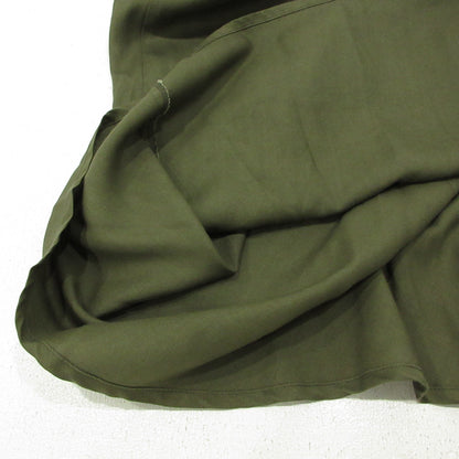 Yohji Yamamoto | ヨウジヤマモト TENCEL PIGMENT DYEING PIPING POCKET UNBALANCE SKIRT スカート FS-S60-201 カーキ サイズ：2【三重本店】