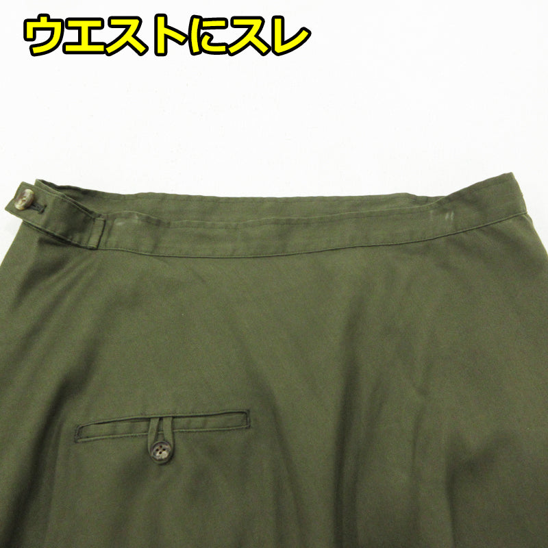 Yohji Yamamoto | ヨウジヤマモト TENCEL PIGMENT DYEING PIPING POCKET UNBALANCE SKIRT スカート FS-S60-201 カーキ サイズ：2【三重本店】