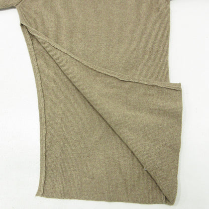 CLANE | クラネ SLANT CUT KNIT スラントカットニット ウール混サイドスリット長袖セーター ニット 11106-1172 ベージュ ライトブラウン サイズ：1【三重本店】