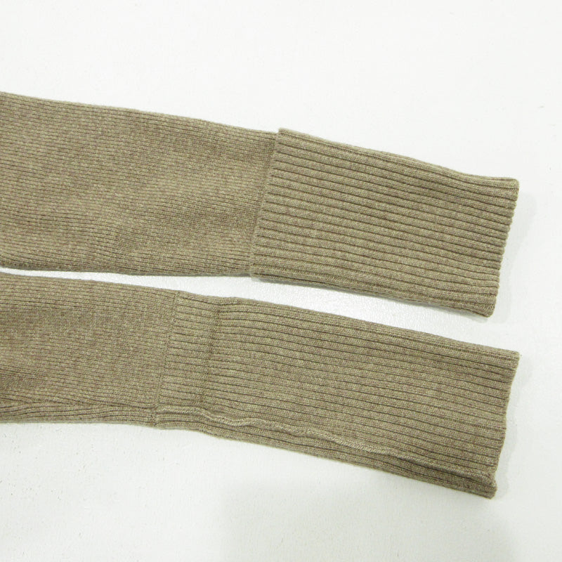 CLANE | クラネ SLANT CUT KNIT スラントカットニット ウール混サイドスリット長袖セーター ニット 11106-1172 ベージュ ライトブラウン サイズ：1【三重本店】
