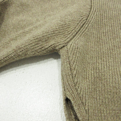 CLANE | クラネ SLANT CUT KNIT スラントカットニット ウール混サイドスリット長袖セーター ニット 11106-1172 ベージュ ライトブラウン サイズ：1【三重本店】