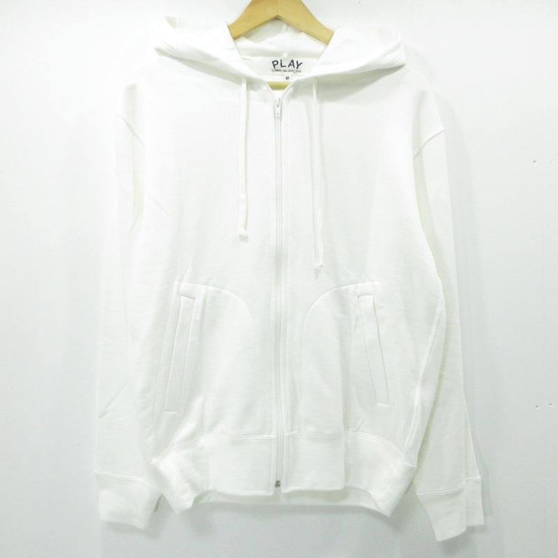 PLAY COMME des GARCONS | プレイコムデギャルソン Printed Zip-Up Hoodie パーカー AX-T343 ホワイト サイズ：M【三重本店】