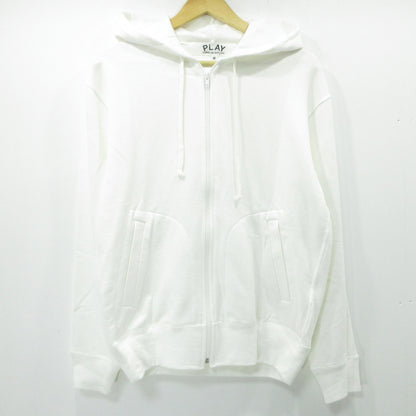 PLAY COMME des GARCONS | プレイコムデギャルソン Printed Zip-Up Hoodie パーカー AX-T343 ホワイト サイズ：M【三重本店】