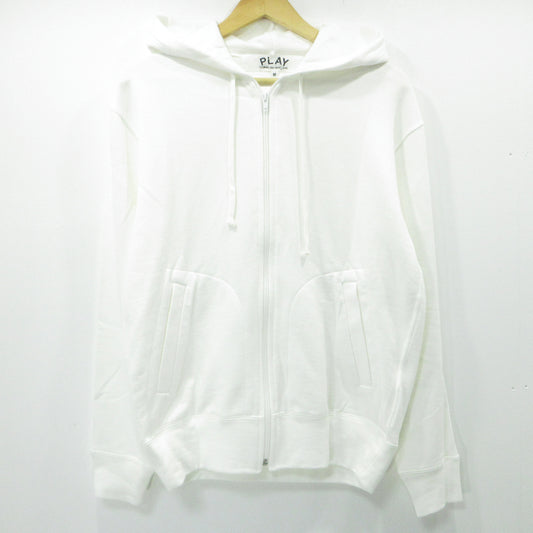 PLAY COMME des GARCONS | プレイコムデギャルソン Printed Zip-Up Hoodie パーカー AX-T343 ホワイト サイズ：M【三重本店】