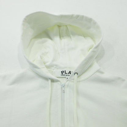 PLAY COMME des GARCONS | プレイコムデギャルソン Printed Zip-Up Hoodie パーカー AX-T343 ホワイト サイズ：M【三重本店】