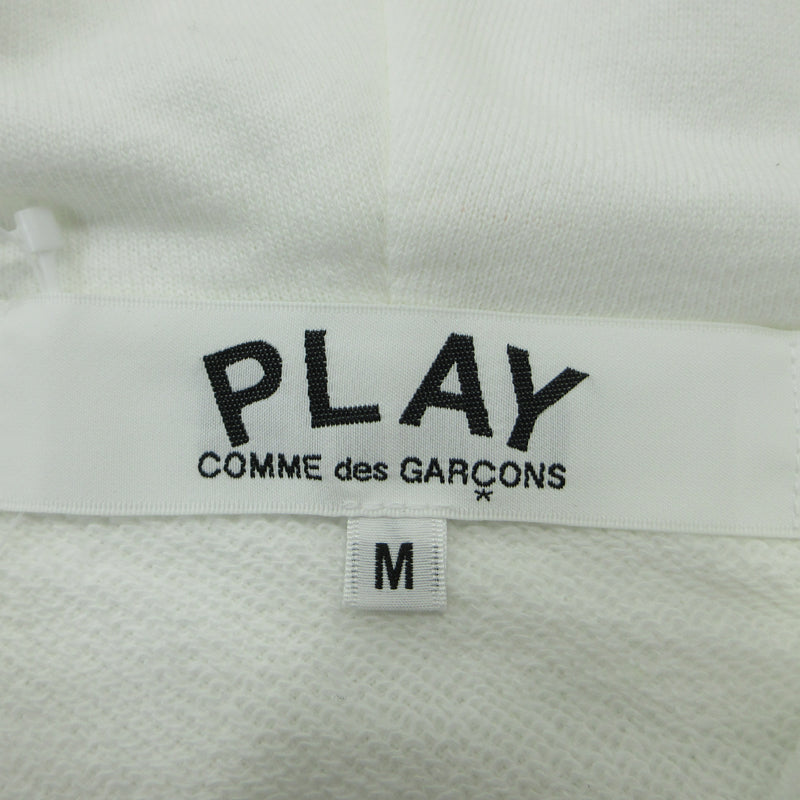PLAY COMME des GARCONS | プレイコムデギャルソン Printed Zip-Up Hoodie パーカー AX-T343 ホワイト サイズ：M【三重本店】