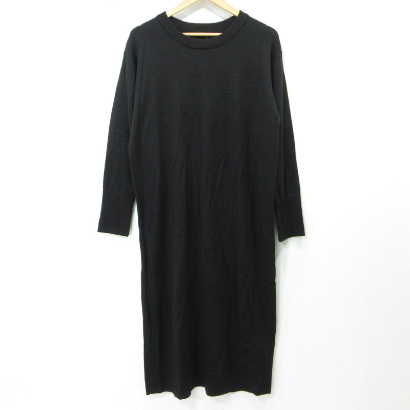 JOURNAL STANDARD | ジャーナルスタンダード クルーネックマキシニットワンピース ウール混 ワンピース 24080400711040 ブラック サイズ：FreeSize【三重本店】