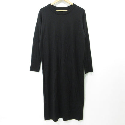 JOURNAL STANDARD | ジャーナルスタンダード クルーネックマキシニットワンピース ウール混 ワンピース 24080400711040 ブラック サイズ：FreeSize【三重本店】