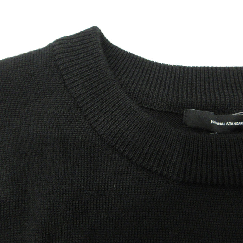 JOURNAL STANDARD | ジャーナルスタンダード クルーネックマキシニットワンピース ウール混 ワンピース 24080400711040 ブラック サイズ：FreeSize【三重本店】