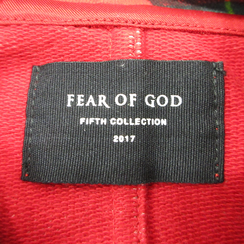 FEAR OF GOD | フィアオブゴッド パーカー FEA-5C-17-FEHO レッド系 サイズ：L【三重本店】