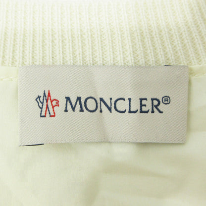 MONCLER | モンクレール GIROCOLLO TORICOT ロゴワッペン 切替長袖 ニット J10939C00012 M1369 ホワイト アイボリー サイズ：S【三重本店】