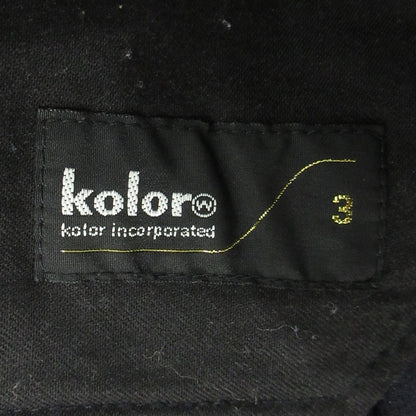 kolor | カラー ウールダンボールパンツ パンツ 18WCM-P17201 ダークネイビー ブラック系 サイズ：3【三重本店】