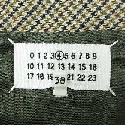 Maison Margiela | メゾンマルジェラ チェック柄 総柄ウール スカート S51MA0438 ブラウン系 マルチカラー サイズ：38【三重本店】