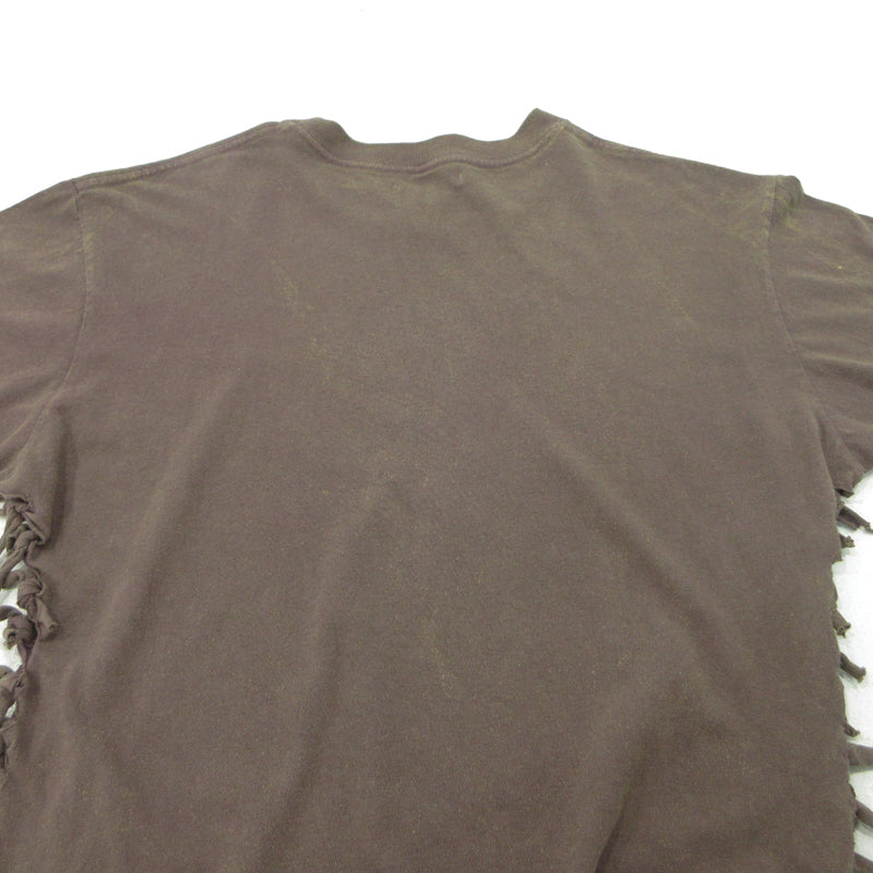 OVERDYED SIDE SHIRRING TEE 半袖Ｔシャツ FU-N-CS0003 ブラウン サイズ：M【三重本店】