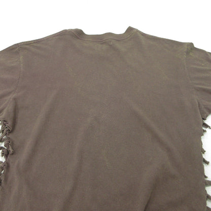 OVERDYED SIDE SHIRRING TEE 半袖Ｔシャツ FU-N-CS0003 ブラウン サイズ：M【三重本店】