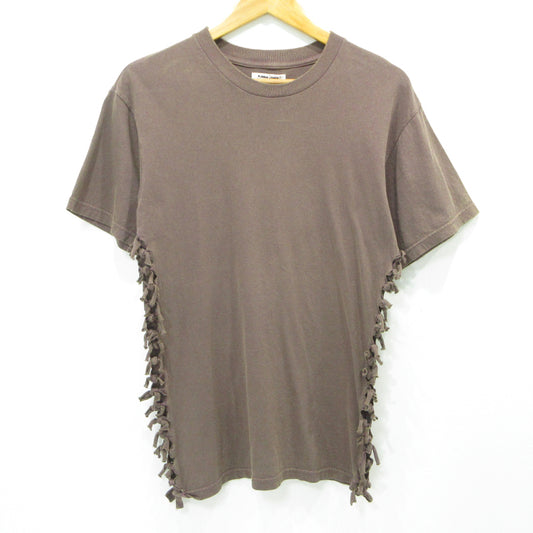 OVERDYED SIDE SHIRRING TEE 半袖Ｔシャツ FU-N-CS0003 ブラウン サイズ：M【三重本店】
