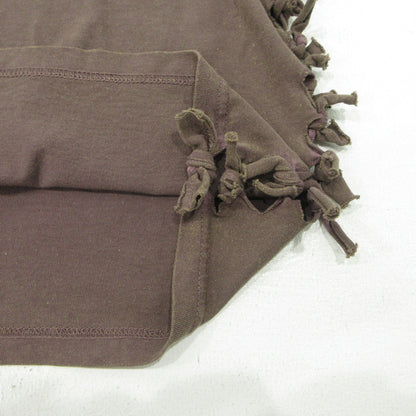 OVERDYED SIDE SHIRRING TEE 半袖Ｔシャツ FU-N-CS0003 ブラウン サイズ：M【三重本店】