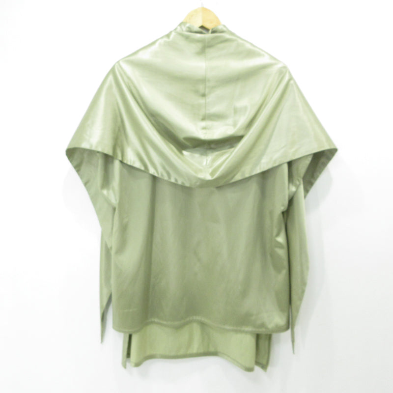 Satin Drape Poncho ブラウス グリーン サイズ：36【三重本店】