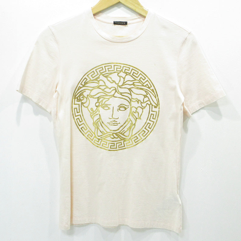 VERSACE | ヴェルサーチ メデューサプリント半袖Tシャツ 半袖Ｔシャツ A89559S A230901 ピンク サイズ：36【三重本店】