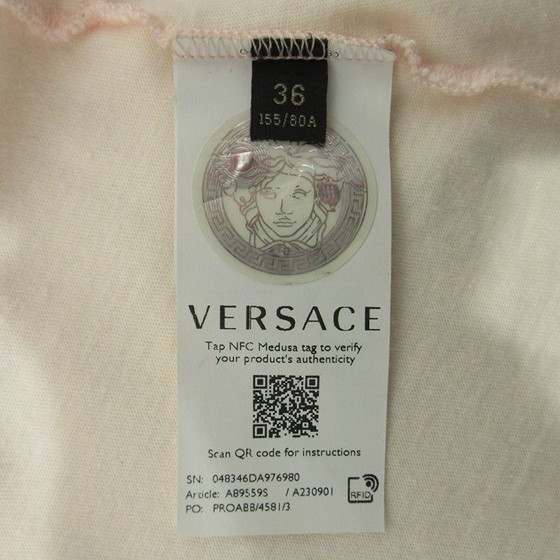 VERSACE | ヴェルサーチ メデューサプリント半袖Tシャツ 半袖Ｔシャツ A89559S A230901 ピンク サイズ：36【三重本店】
