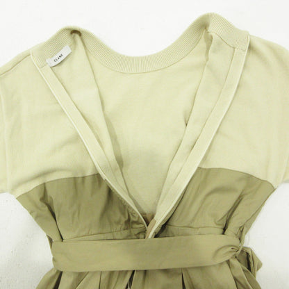 CLANE | クラネ RAP DESIGN DOCKING ONE PIECE ラップデザインドッキング ワンピース 12112-5022 ブラウン×ベージュ サイズ：2【三重本店】