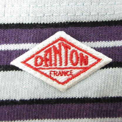 Danton | ダントン ロゴワッペン総柄長袖Tシャツ ボーダー柄 長袖Ｔシャツ ブルー×パープル マルチカラー サイズ：40【三重本店】