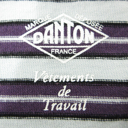 Danton | ダントン ロゴワッペン総柄長袖Tシャツ ボーダー柄 長袖Ｔシャツ ブルー×パープル マルチカラー サイズ：40【三重本店】