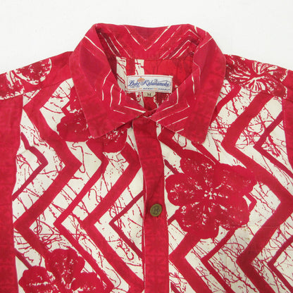 KAHANAMOKU | カハナモク 60s ハワイアンシャツ アロハシャツ 総柄半袖シャツ その他トップス レッド サイズ：M【三重本店】
