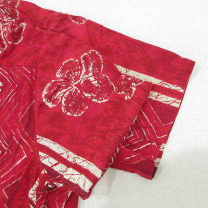 KAHANAMOKU | カハナモク 60s ハワイアンシャツ アロハシャツ 総柄半袖シャツ その他トップス レッド サイズ：M【三重本店】