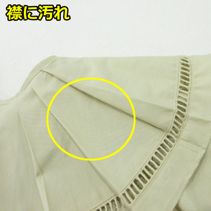 ハシゴレースビッグカラーシャツ ブラウス ME23SS-004SH ベージュ サイズ：FreeSize【三重本店】