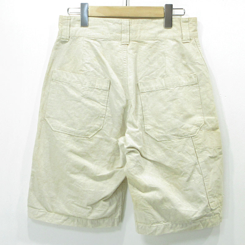 Nigel Cabourn | ナイジェルケーボン コットンリネン ショートパンツ 8010051605 ベージュ系 アイボリー サイズ：30【三重本店】