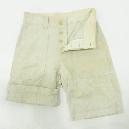 Nigel Cabourn | ナイジェルケーボン コットンリネン ショートパンツ 8010051605 ベージュ系 アイボリー サイズ：30【三重本店】