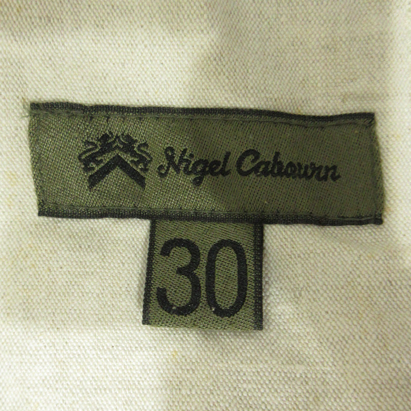 Nigel Cabourn | ナイジェルケーボン コットンリネン ショートパンツ 8010051605 ベージュ系 アイボリー サイズ：30【三重本店】