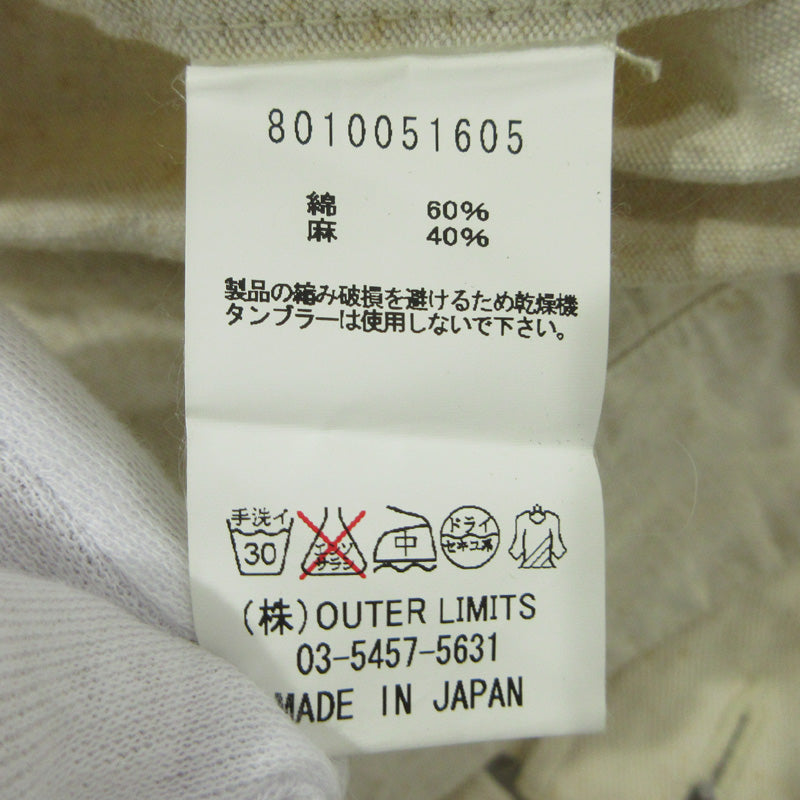 Nigel Cabourn | ナイジェルケーボン コットンリネン ショートパンツ 8010051605 ベージュ系 アイボリー サイズ：30【三重本店】