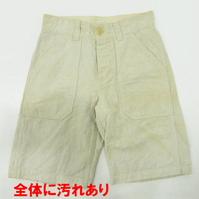 Nigel Cabourn | ナイジェルケーボン コットンリネン ショートパンツ 8010051605 ベージュ系 アイボリー サイズ：30【三重本店】